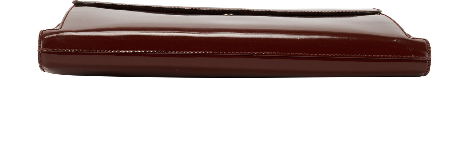 Vintage Bamboo Briefcase, &pound;375, Handbags, Brown, Leather, Top view